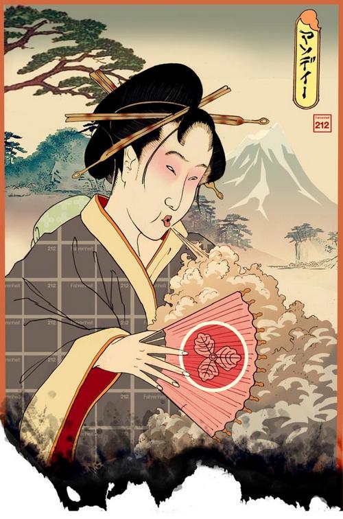 geisha painting