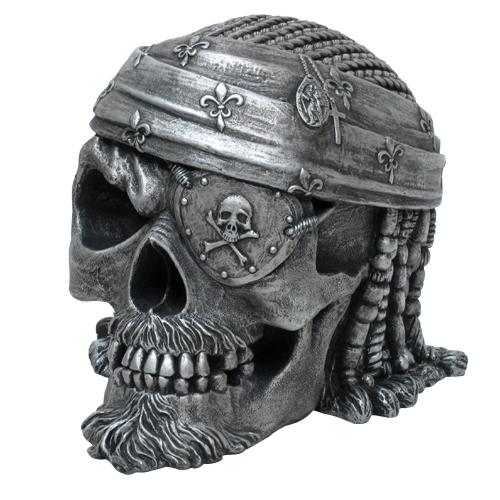 pirate skull ashtray