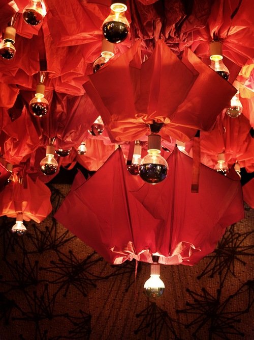 umbrella chandelier