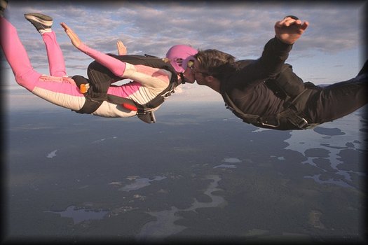 skydiving wedding