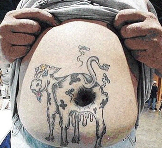cow tattoo