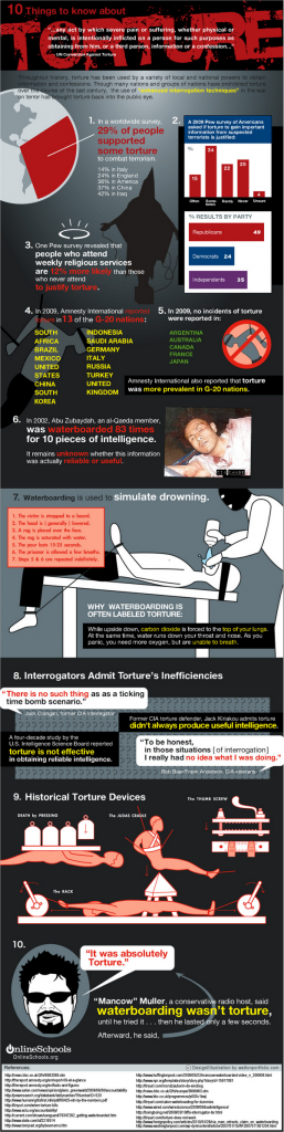 10 things to know about torture infographics