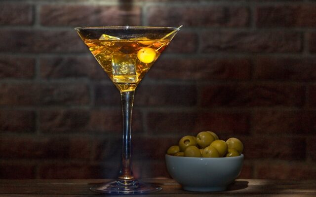 glass of vermouth